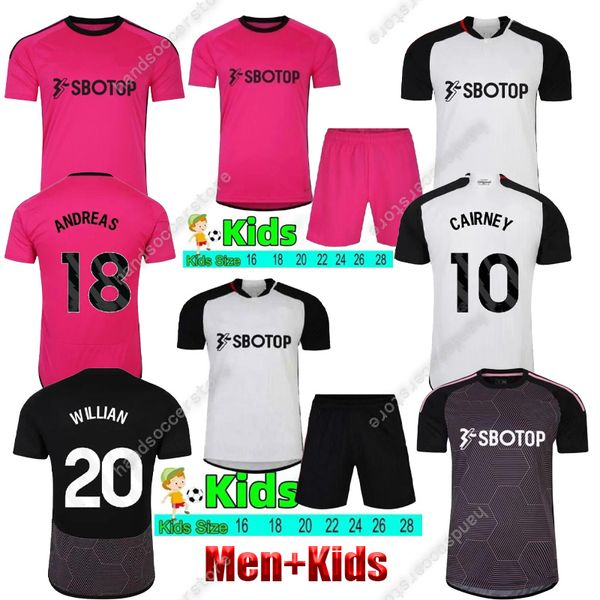 2023 2024 Raul Fulh Soccer Jersey Willian Cairney J.Palhinha Robinson de Cordova-Reid Andreas Reed Ram Adama Muniz Tete Castagne Football Men Kids Kits