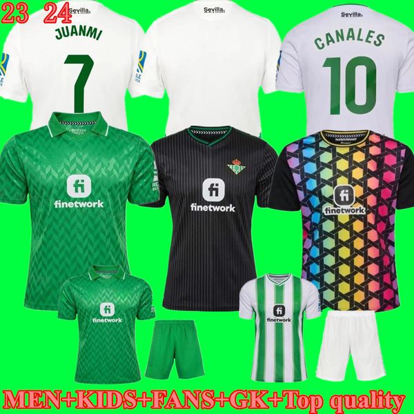 2023 2024 Real Betis FEKIR isco Manga Corta JOAQUIN B.Iglesias camiseta de futbol Juanmi ESTADIO LA CARTUJA 23 24 ayoze roca edición especial hombres niños GK Kit de manga corta