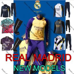2024 2025 Real Madrid Kids Men Kit Kit Tracksuis Suit Training Dragon Madrid Vini Jr Bellingham 23/24 Madrid Football Camavinga Sportswear Chandal Futbol survivant