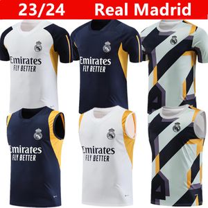 2023 2024 Real Madrids Tracksuit Set Training Suit 22/23 Bellingham Vini Jr Rodrygo Men and Kids Short Sleeve Vest Voetbaltrainingspak Chandal Futbol Sucurement