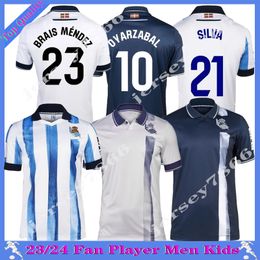 2023 2024 Футбольные майки Real Sociedad OYARZABAL TIERNEY Jersey BARRENE 23 24 PRIETO GOROSABEL PORTU TAKE футбольная рубашка CARLOS FDEZ CHO RS MEN KIDS Футболки