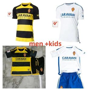 2023 2024 Echte Zaragoza voetbaltruien Negredo Camisetas de futbol Lozano Alex Bermejo Cala Camiseta 23 24 Men Kids Kit Sobrino Football Shirts