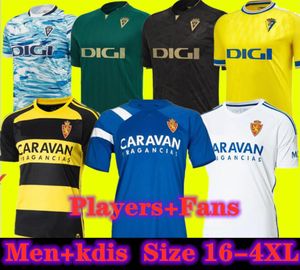 2023 2024 Real Zaragoza Jerseys de fútbol Edición especial Negredo Camisetas de Futbol LOZANO ALEX BERMEJO Cala CAMISETA 23 24 Hombres Niños Kit SOBRINO Cádiz Fútbol