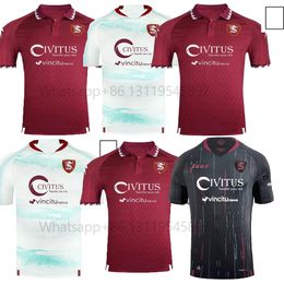 2023/2024 Salernitana Authentieke voetbaltruien - Home Away Kits, Players Ikwuemesi Fazio Kastanos Dia Candreva Bohinen Coulibaly