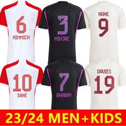 2023 2024 SANE KANE MINJIN Jerseys de fútbol 23 24 Hernandez Gnabry Goretzka Coman Davies Kimmich Fútbol camisa para hombres Kits Uniformes