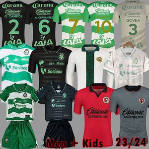 2023 2024 Santos Laguna O. CAMPOS GOVEA F. TORRES MUNOZ DORIA CORREA Camisetas de fútbol 23 24 Tijuana de Xolos MANOTAS Martínez Camisetas de fútbol Mean Kids Kit Uniformes