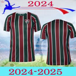2024 Fluminense Voetbalshirts 24 25 FC MARCELO NINO FELIPE MELO G.CANO ARIAS FRANCA KENNEDY Thuisvoetbalshirt