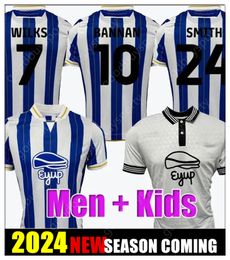 2023 2024 Sheffieldwed Wednesday Soccer Jerseys Gregory Delgado Vaulks Musaba Connolly Paterson Byers Diaby Bannan 23 24 Home Away Football Men and Kids Shirt