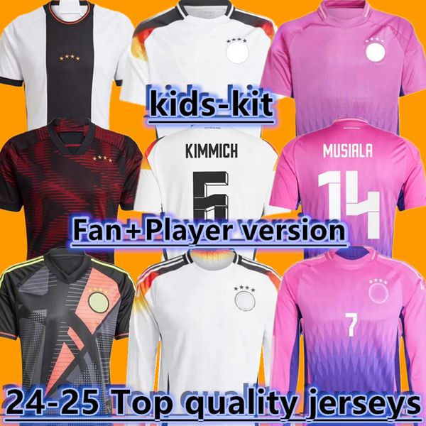 2024 Jerseys de fútbol Alemania Hummels Kroos Werner Muller Camisa de fútbol Gotze SANEA KHEDIRA Alemán 24 25 Home Away Reus Gnabry Mens Kit Kit Women Uniforme