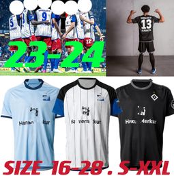 2023 2024 Jerseys de football Vagnoman Onana Leibold Reis Kittel Glatzel Dudziak 23 24 HSV Hommes Kit Kit Chemises de football Uniformes 999 S-XXL