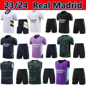 2023 2024 Ensembles de survêtements de football Ensemble de survêtement du Real Madrid 23/24 Benzema Kit de football pour hommes Chandal Futbol Survetement Madrides Training