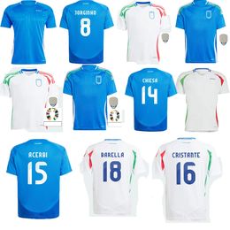 Italië Europa Cup nieuwe 2024 2025 Voetbalshirts NS Speler BONUCCI JORGINHO INSIGNE VERRATTI Heren maat VOETBAL SHIRTS CHIESA BARELLA CHItalia FAIELLINI PELLEGRINI