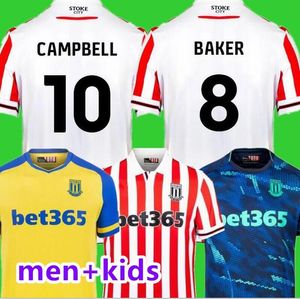 2023/2024 Stoke City MIKEL CAMPBELL voetbalshirts SMITH FLETCHER POWELL BRUIN CLUCAS thuistenues 23/24 Lewis Baker Baker heren kindertenue Voetbalshirts Uniformen tops6688