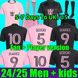 2023 2024 Suarez Messis Miami Soccer Jerseys CF Martinez Matuidi Higuain Campana Yedlin Taylor MLS 24 25 Football Kirt Kits Kits Fans Joueurs Version Adultes