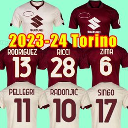 2023 2024 Torino maglia da calcio Turin Soccer Jerseys IZZO BELOTTI FALQUE NKOULOU 23 24 Maillots Maillot de football Shirt Thaïlande Uniformes