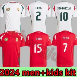 2024 Hongarije Voetbalshirts nationale team maillots de voetbal 2023 2024 SZOBOSZLAI t-shirt SZALLAI SZALAI FERENCZI GAZDAG VINICIUS ORBAN PRISKIN Jersey de futbol