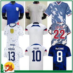 2023 2024 Jerseys de fútbol pulisico de los Estados Unidos Reyna McKennie Weah Swanson USAS Morgan Rapinoe 1994 Mujeres / Kids Kit Fútbol Camisa de fútbol