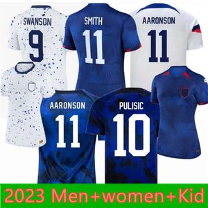 2023-2024 EE.UU. Mujeres Hombres Niños Equipo Jersey de fútbol PULISIC McKENNIE REYNA AARONSON WEAH MUSAH MORRIS FERREIRA DEST MOORE WRIGHT YEDLIN Rodman Lavelle camiseta de fútbol