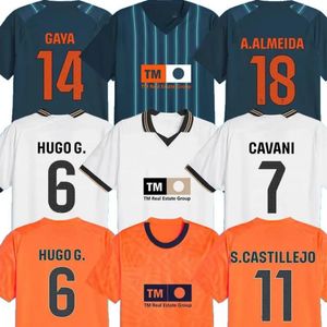 2023 2024 Valencias HUGO DURO Camisetas de fútbol JAVI GUERRA CANOS MARCOS ANDRE S.CASTILLEJO GAYA A.ALMEIDA HUGO G. PEPELU M.DIAKHABY FRAN PEREZ 23 24 Camiseta de fútbol para hombres y niños