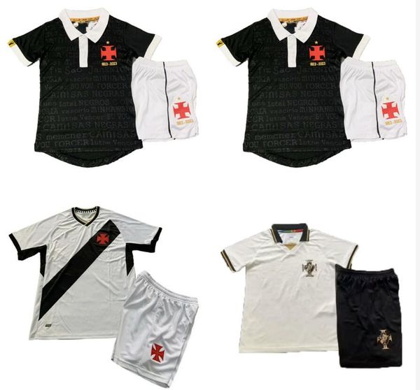 2023 2024 Vasco da Gama Kids Kit Soccer Jerseys PAYET FERREIRA DE LUCCA LUCAS PITON ALEX TEIXEIRA JAIR GABRIEL PEC Inicio Tercera camiseta de fútbol Top