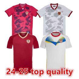 2024 25 Venezuela Voetbalshirts Kindertenue 24/25 Nationaal Team Voetbalshirt Heren Thuis Rood Uit Wit Camisetas Copa America CORDOVA SOTELDO RINCON BELLO SOSA RONDON