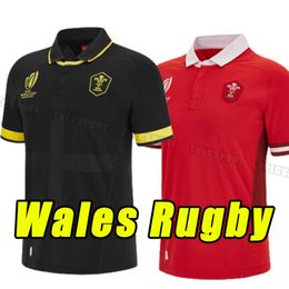 2023 2024 Wales Rugby Jerseys Nationaal Team Cymru Sever-versie Wereld Polo T-shirt 23 24 Welsh Men Kids Kit Training Jesery Training Cup