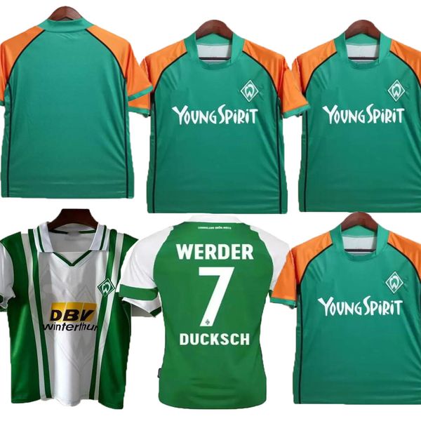 2023 2024 Werder Bremen Soccer Jerseys Marvin Ducksch Leonardo Bittencourt 23 24 FRIEDL rétro 2003-04 FULLKRUG STARK STAGE BURKE BITTENCOURT maillot de football