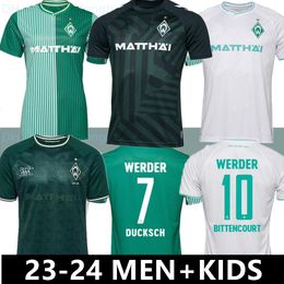 2023 2024 Werder Bremen Special Soccer Jersey Marvin Ducksch Leonardo Bittencourt Black Green 23 24 Friedl PiePer voetbal shirts top Thailand Quality Men Kids