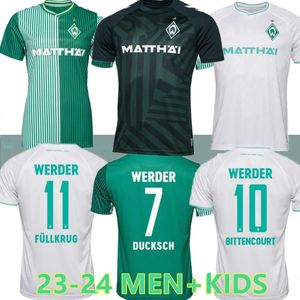 2023 2024 Werder Bremen Special Soccer Jersey Marvin Ducksch Leonardo Bittencourt Black Green 23 24 Friedl PiePer voetbal shirts top