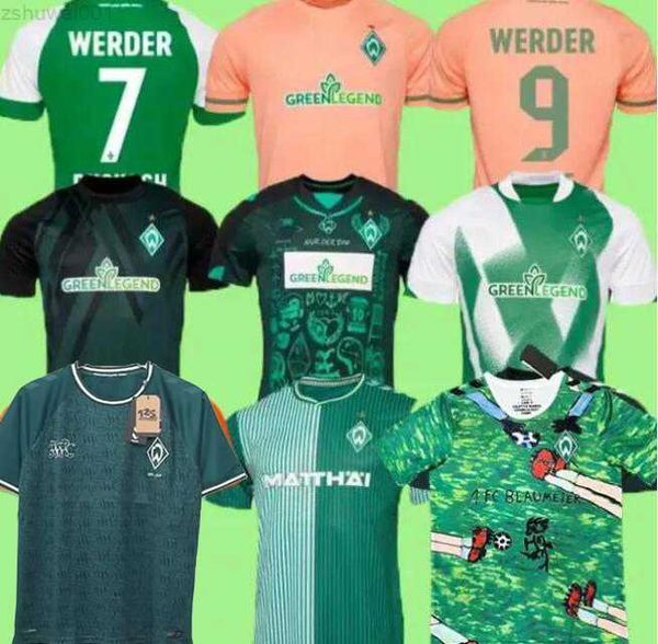 2023 2024 Werder Bremen JERSEY DE FÚTBOL ESPECIAL Marvin Ducksch Leonardo Bittencourt NEGRO VERDE 23 24 FRIEDL PIEPER 125 años FÚTBOL S YQC0