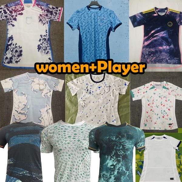 2023 2024 Maillots de football pour femmes Coupe du monde Allemagne Mexique Japon Suède DUNN AARONSON TOONE Argentine BELGIQUES Portugal Femmes Joueur Chemise de football Uniformes