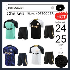 2023-2024C H E L S E A E S Sportkleding ZIYECH CFC Trainingspak Voetbal Sportkleding 23/24 JORGINHO Shorts Sportkleding met korte mouwen Voetbalset Survey