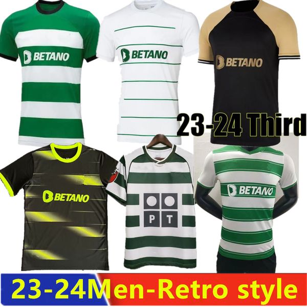 2023-2024 FANSRETRO STYLELISBOA SOCCER MAISSES HOME BLUE LISBON SPECIAL JOVANE SARABIA VIETTO 23-24 MAILOT JERSEY SPORTIF CBULE DE FOOTBALL MENS