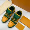 2023 21SS Hot Hot Men's Designer Sneakers Trainer Sneakes Chaussures Men Fashion Trainer Casual Shoe Top Quality Taille 38-45 Green Yellow Clear White