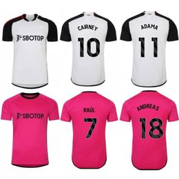 2023/24 # 22 LWOBI Soccer Jerseys 2024 BASSEY RAUL WILSON ADANA Chemises Hommes Fulham CAIRNEY ANDREAS WILLIAN VINICIUS ROBINSON Uniformes de football