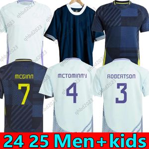 2024 Écosse Robertson Dykes Adams Soccer Jersey Football Shirt Euro Cup Scottish 24 25 Tops National Tops Kid Kit McGregor 150e anniversaire Special Armstrong
