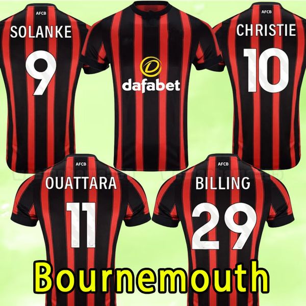 2023/24 AFCB The Cherries maillots de football BROOKS SOLANKE 2023/24 CHRISTIE OUATTARA LERMA BILLING Accueil Maillots de football Hommes Uniformes