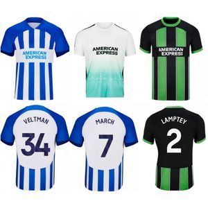 2023/24 Jerseys de football ANSU Fati 2024 Pedro Bhafc Lamptey Mitoma Dunk Shirts Mens March Gross Lallana Veltman Limited Edition Football Uniforms Kids 149