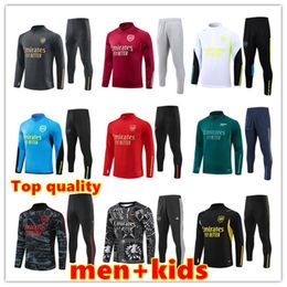 2023 24 Arsen alfc Voetbal trainingspakken voetbal HEREN Kinderkit 2024 RICE HAVERTZ PEPE SAKA Gunners Sportkleding Survatment Chandal voetbalshirts Set