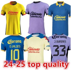 24 25 Liga MX Club America Soccer Jerseys Home 2024 K.Alvarez J.Quinones D.Valdes G.ochoa Giovani Fidalgo M.Layun A.Zendejas Football Men Kits Shirt6688