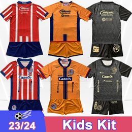 2023 24 Atletico de San Luis Soccer Jerseys Kids Kit Murillo Martinez Sanabria Home Away Child Suit voetbal Shirts korte mouw uniformen