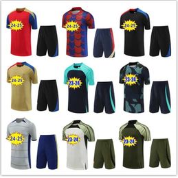 24 25 Lewandowski F. De Jong Tracksuit Soccer Jerseys Trainingspak 2023 2024 2025 Pedri Gavi Korte mouwen Tracksuits Men Kids Uniform Sweatshirt Sweater