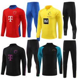 2023 24 BayernMunich heren kindervoetbal trainingspak voetbalshirts maillot chandal futbol survetement voet trainingspak 22 23 24 DE LIGT SANE heren trainers trainingsset