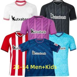2023-24 Bilbao Club voetbaltruiens125e verjaardag jaar 23 24 Athletic Aduriz Guruzeta Muniain Paredes Berenguer Aner O. Sancet Men Kids Kit voetbalshirt