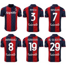 2023/24 Bologna Voetbalshirts 2024 POSCH MORO ORSOLINI Uniform Heren ZIRKEZZ NDOYE FERGUSON BARROW Voetbalshirts