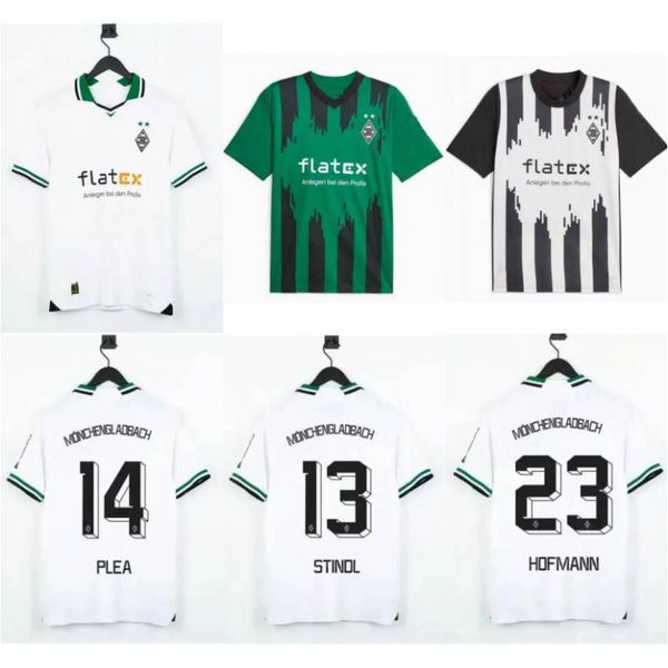 2023/24 Borussia Monchengladbach Jerseys de fútbol 2024 CVANCARA WEIGL HONORAT NEUHAUS Camisas para hombre PLEA KRAMER ELVEDI HACK Uniformes de fútbol Kit para niños