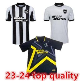 2023 24 Botafogo Heren voetbalshirts SOARES MATHEUS BABI BERNARDO 2023 24 O.SAUER Home Zwart en Wit 3e voetbalshirt Keeperstrainingskleding Uniformen88