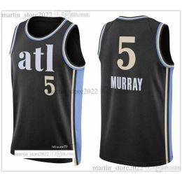 Stadsbasketbalshirt 2023/24 Trae 11 Young Dejounte 5 Murray Bogdan 13 Bogdanovic Clint 15 Capela De'Andre 12 Hunter Onyeka 17 Okongwu Bru