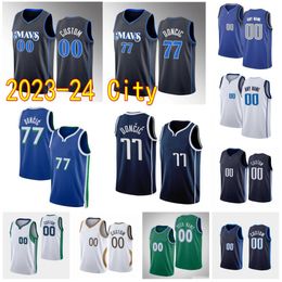 2023-24 Stadsbasketbal Kyrie Luka 11 Irving 77 Doncic Jerseys Tim 10 Hardaway Jr. Seth 30 Curry Richaun 20 Holmes Jaden 1 Hardy Markieff 88 Morris Maxi 42 Kleber Edition