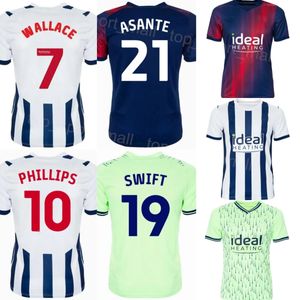 2023-24 Equipo del club West Bromwich Soccer Albion Jersey 19 SWIFT 10 PHILLIPS 21 THOMAS-ASANTE FURLONG WALLACE KIPRE MOWATT SARMIENTO AJAYI BARTLEY Kits de camiseta de fútbol